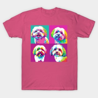 Maltese Pop Art - Dog Lover Gifts T-Shirt